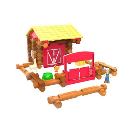Basic Fun Lincoln Log Farm Set 858